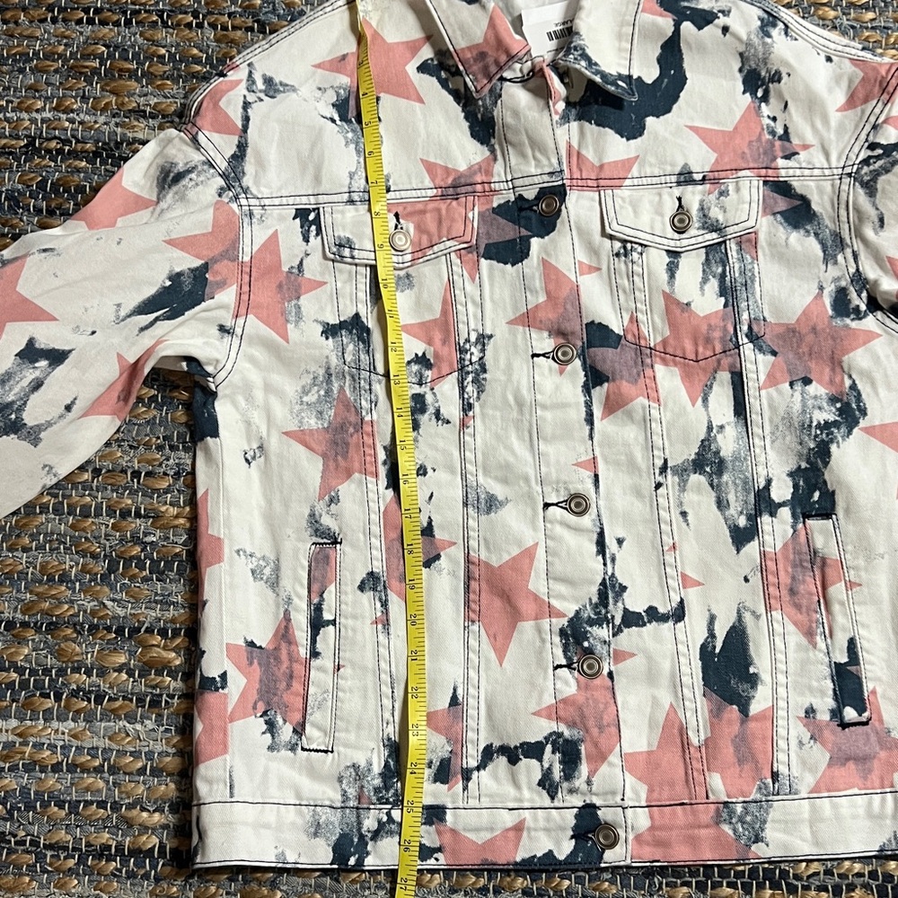 Star Pattern Denim Jacket - Picture 7 of 8